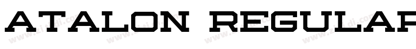 Atalon Regular字体转换